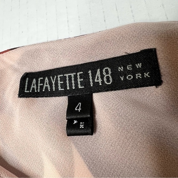 LAFAYETTE 148 NEW YORK Floral Silk Sleeveless Wrap Top And Skirt Size 10… - Picture 11 of 16